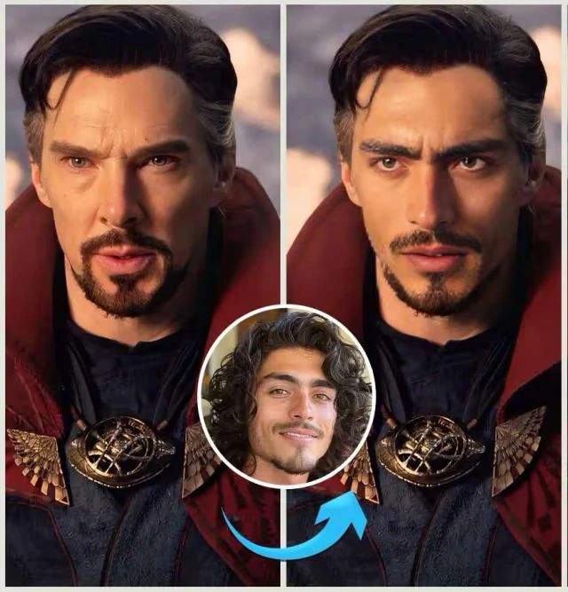 Celebrity face swap demonstration