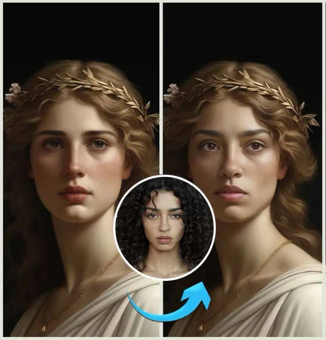 Fun meme creation with face swap