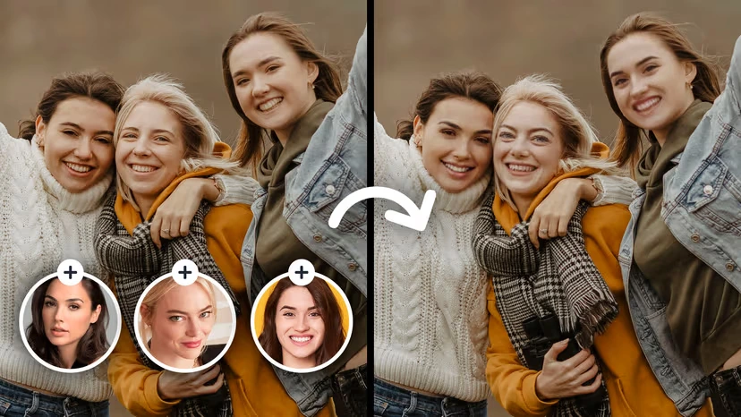 Mehrere Gesichter tauschen